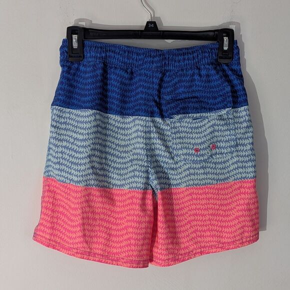 Vineyard Vines Blue, White, and Pink Striped Swim Shorts - Picture 3 of 7